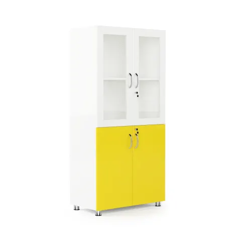 Dulap de laborator RFG 80/40/160, galben/alb