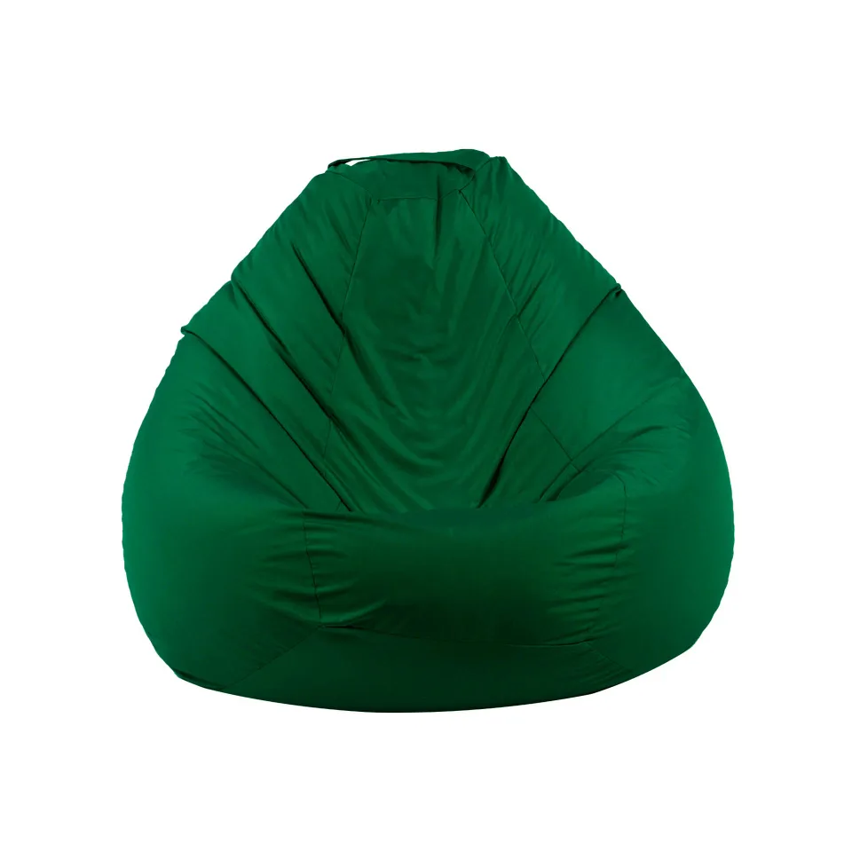 Fotoliu puf Nirvana Gigant, în formă de pară, 520 L, 1100 ? 1100 ? 900 mm, verde