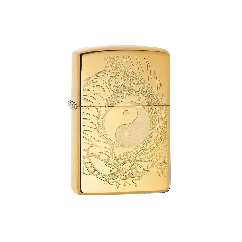 BRICHETĂ ZIPPO CU DESIGN CU TIGRU ȘI DRAGON