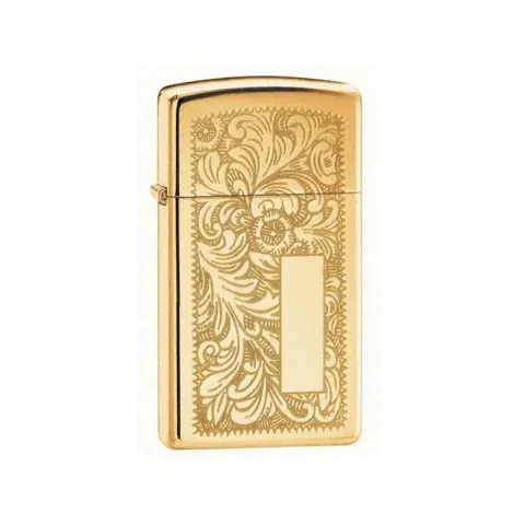 BRICHETĂ ZIPPO 1652B SUBȚIRE, DIN ALAMĂ, VENETIAN