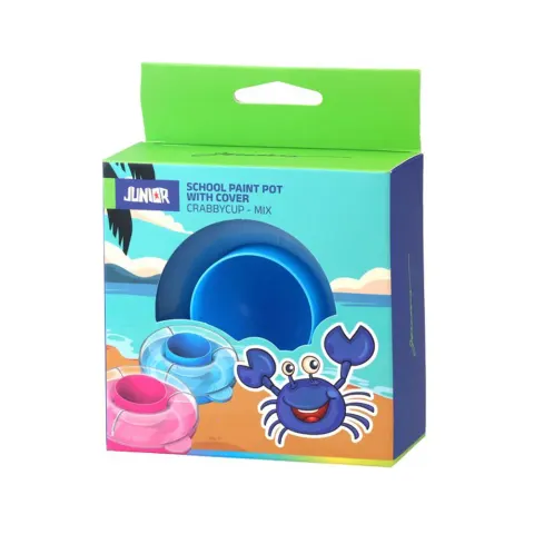 Pahar pentru clătit pensule Junior Wash Crabby, culori asortate