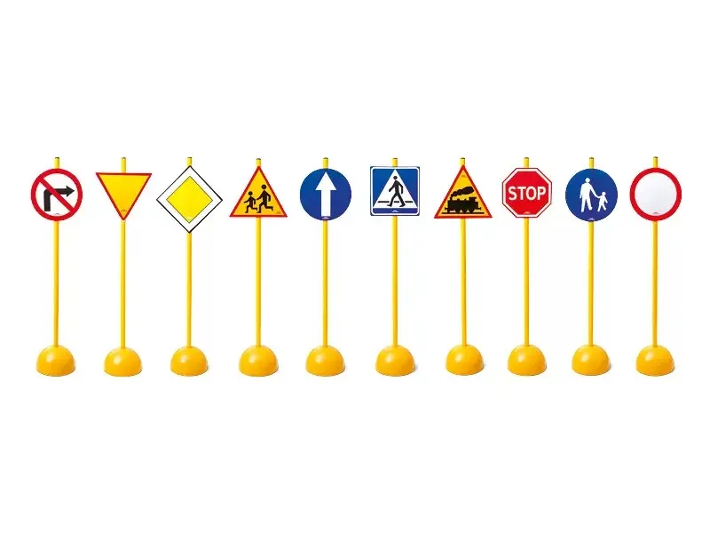 Set de indicatoare rutiere Nowa Szkola, 100 cm, 10 piese