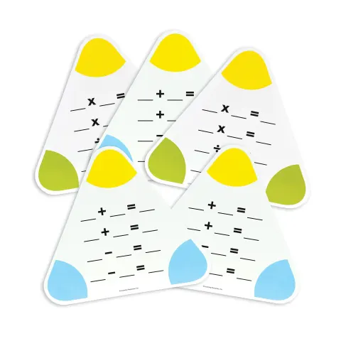 Table de numărare Learning Resources, triunghiulare, set de 5