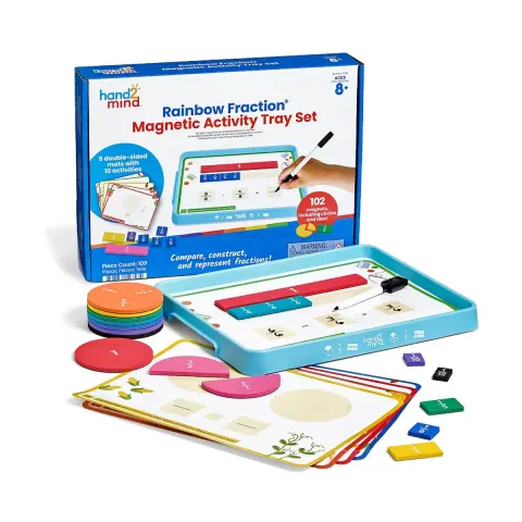 Learning Resources Rainbow Fraction – set de învățare a fracțiilor