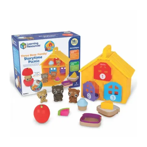 Learning Resources Set de numărat și de spus povești Familia Urșilor