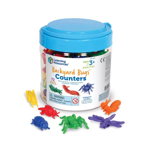 Learning Resources Set de insecte pentru sortare și numărare, 72 de piese