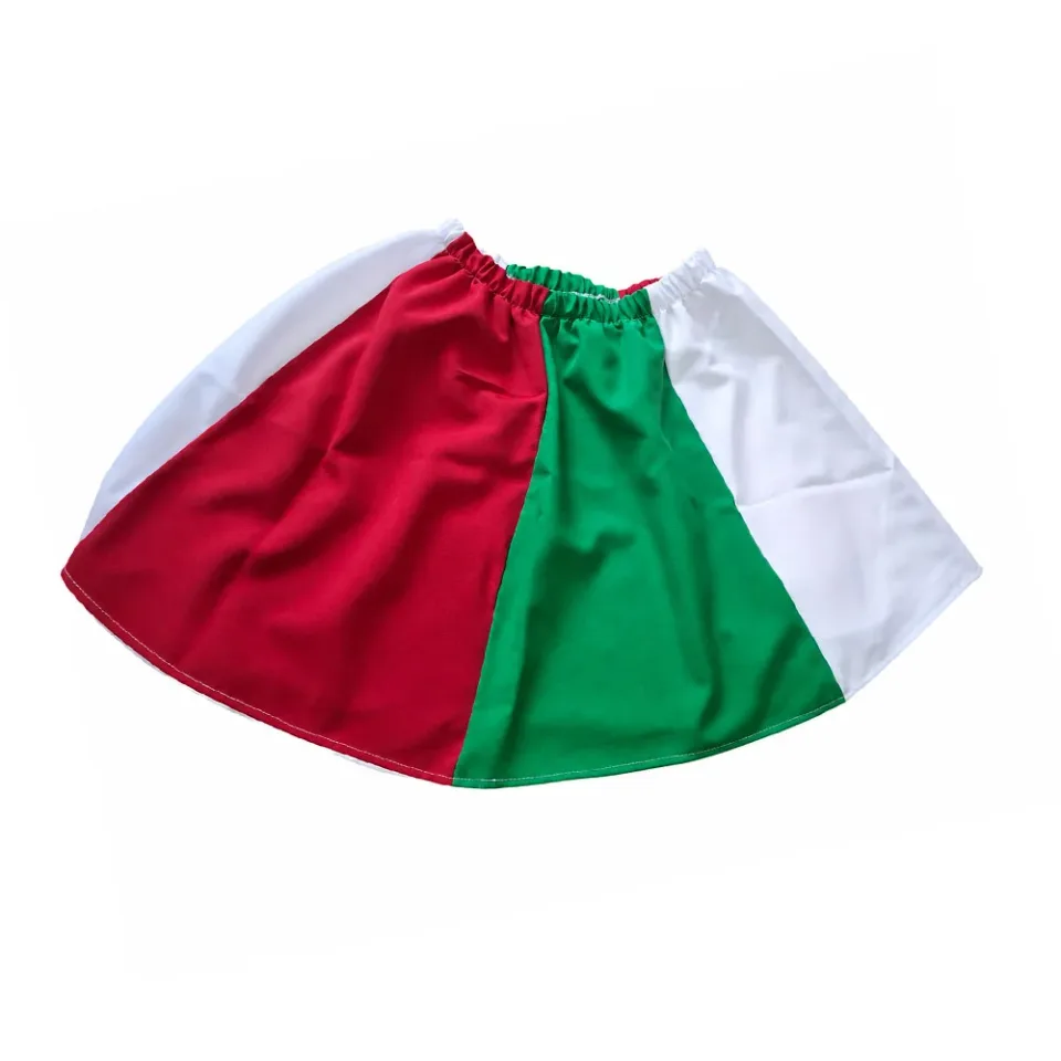Fustă tricoloră, fără dantelă, 14 ani