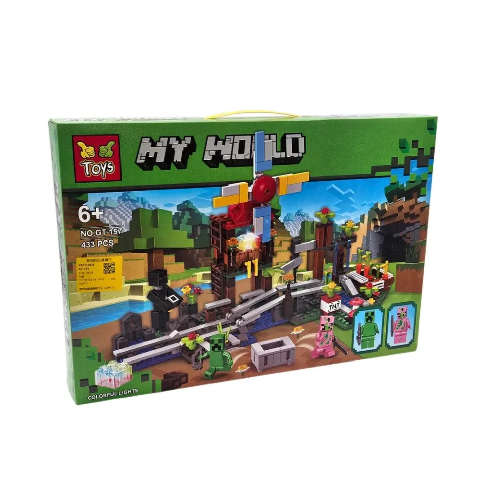 Toys Pixel My World Set de construcție cu lumini, 433 de piese