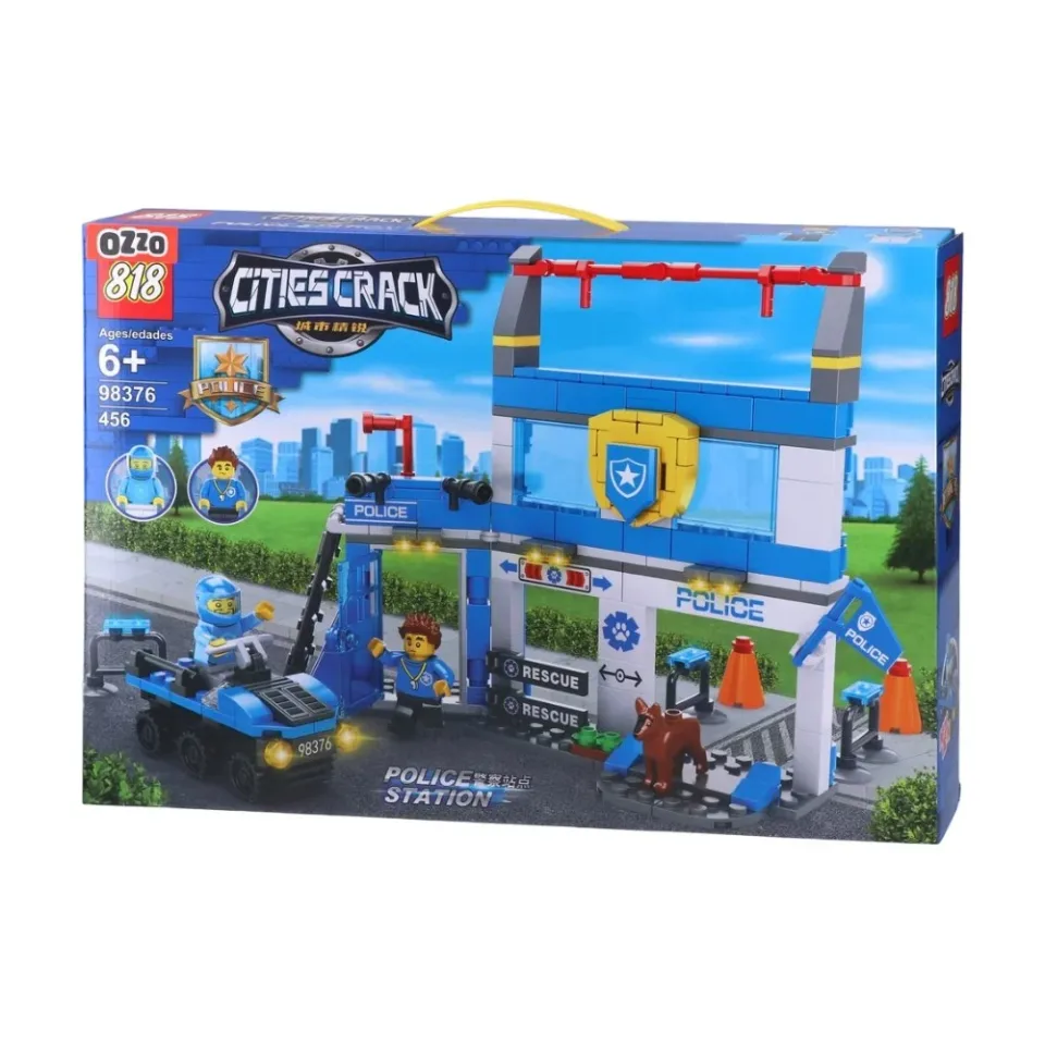 Ozzo 818 Set de construcție pentru poliție, 456 de piese