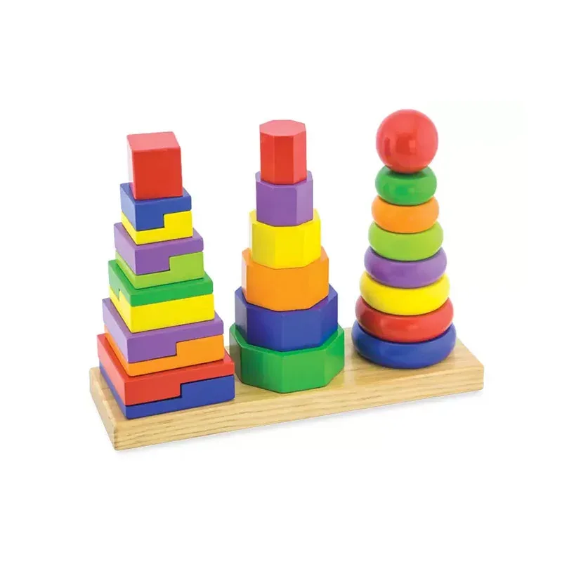 Nowa Szkola Piramidă geometrică cu forme de înșirat