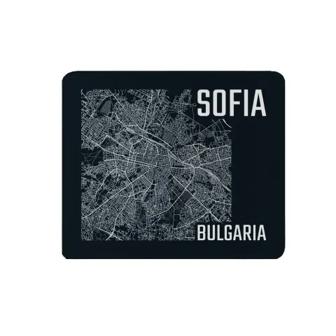 Gift&Go Suport pentru mouse BG - Hartă a Sofiei, 19.7 x 23.5 cm