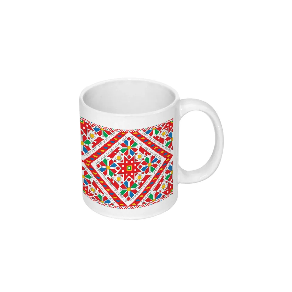 Gift&Go Cană Bulgaria - Shevitsa 1, ceramică, clasa AA, albă, 330 ml, în cutie