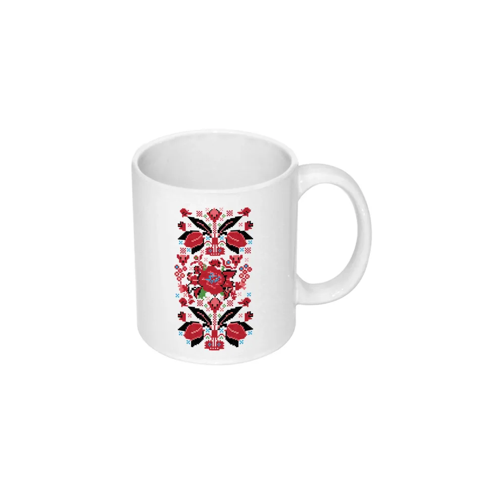 Gift&Go Cană Bulgaria - Shevitsa 2, ceramică, clasa AA, albă, 330 ml, în cutie