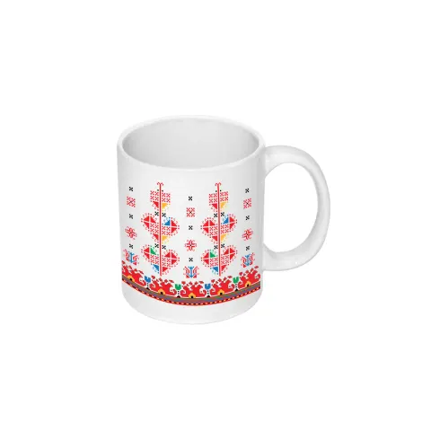 Cană Gift&Go Bulgaria - Shevitsa 5, ceramică, clasa AA, albă, 330 ml, în cutie