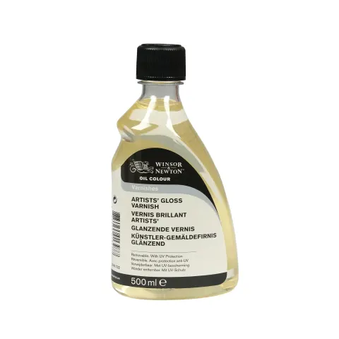 Lac spray lucios pentru picturi în ulei 500ML