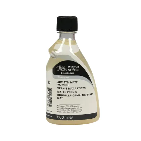Lac spray mat pentru picturi în ulei 500ML