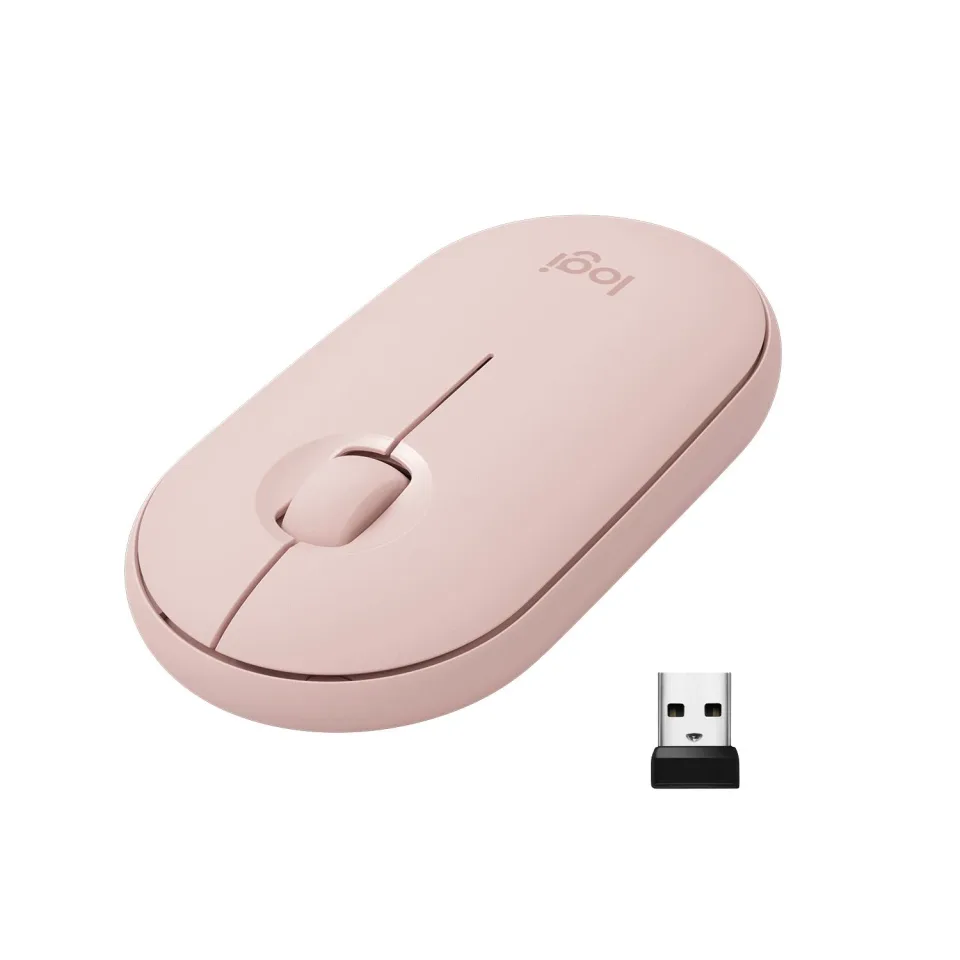 Mouse wireless LOGITECH M350, roz