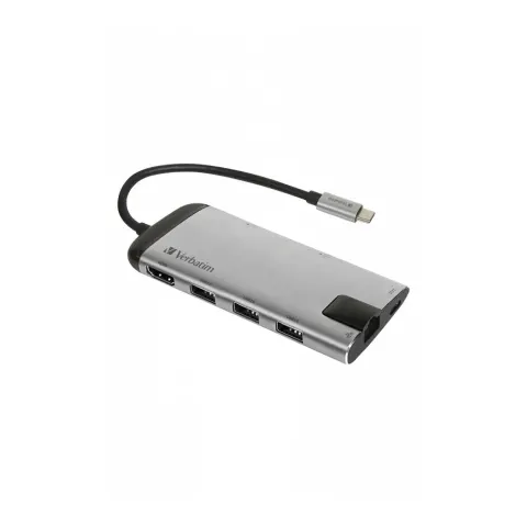 Verbatim hub USB, 5 porturi, USB-C, USB 3.1, HDMI, RJ45
