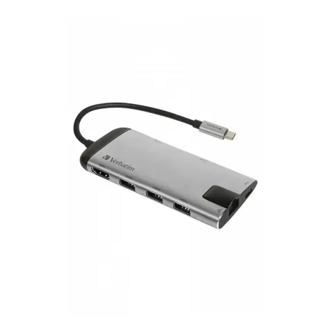 Hub USB Verbatim, 6 porturi, USB-C, USB 3.1, HDMI, RJ45, SDHC