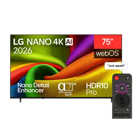 LG 75NU85CB6LA Televizor inteligent, 75'', Ultra HD DLED, HDR10, 60 Hz, HDMI, USB, webOS