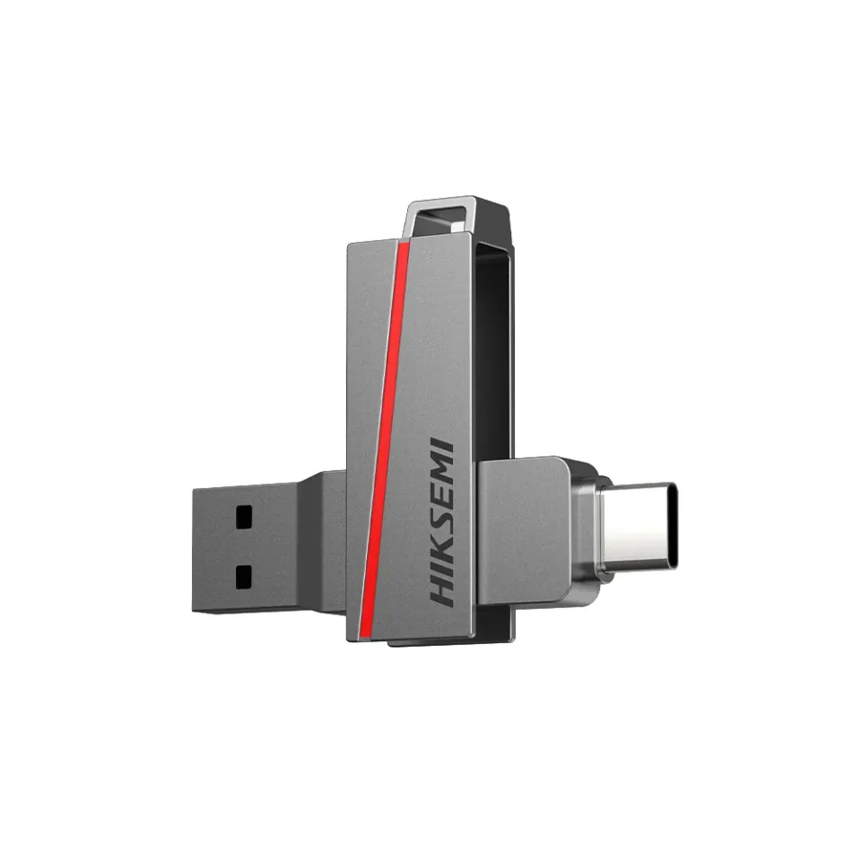 Hiksemi HS-USB-E307C stick USB cu interfață duală, USB 3.2, 128 GB, Type-A, Type-C