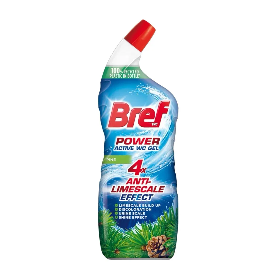Bref Power Active Pine, gel de curățare pentru WC, 750 ml