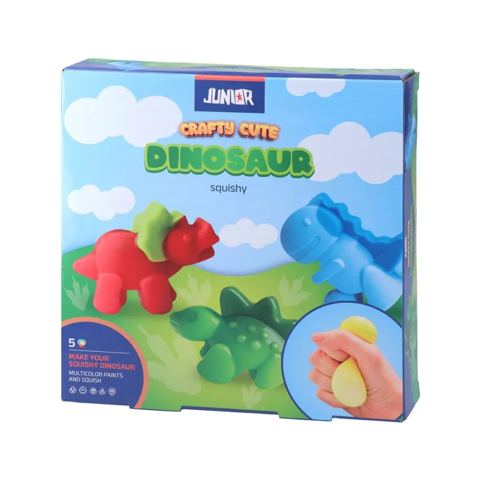 Set de creație Junior cu figurine antistres drăguțe – Dinozaur