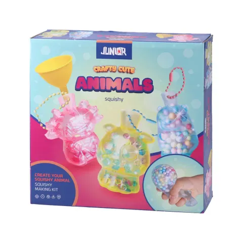 Set creativ Junior Crafty – figurine antistres drăgălașe cu animale
