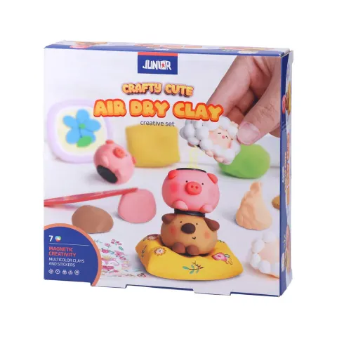 Set de modelaj Junior Crafty Cute – lut cu uscare la aer