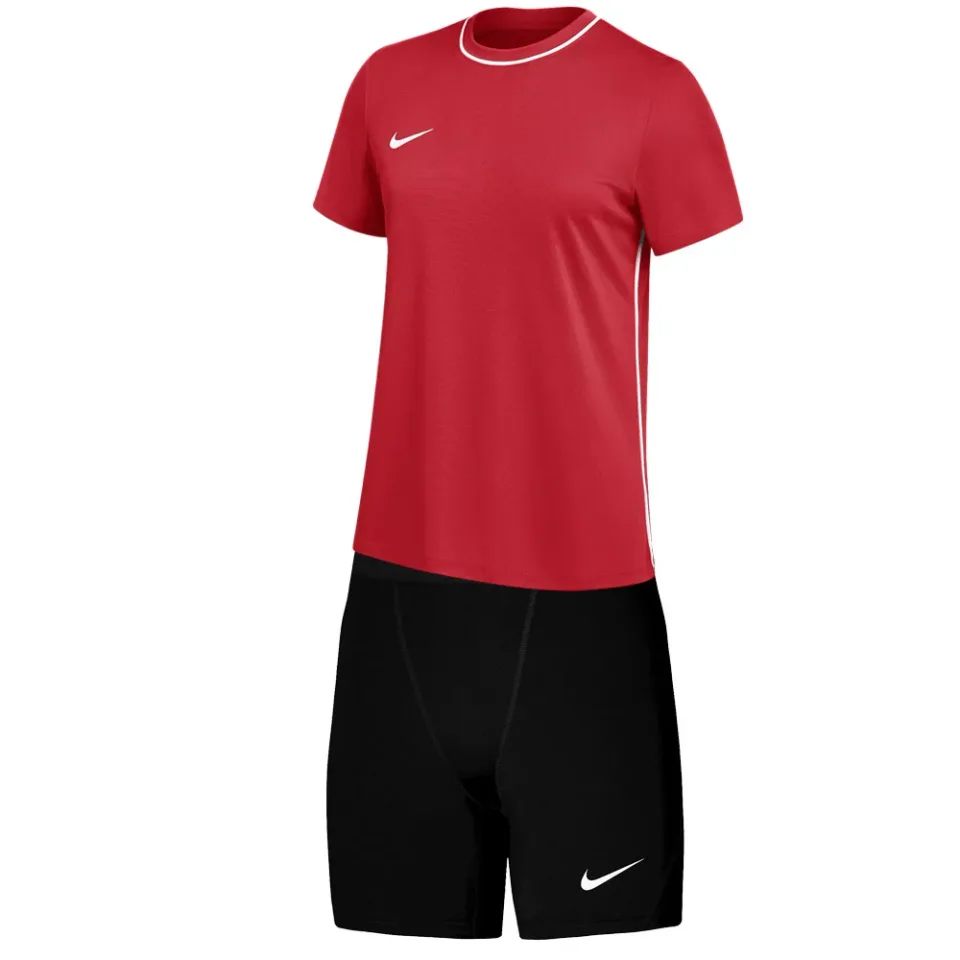Echipament de volei pentru femei Nike Dri-Fit Park, mărimea S, roșu/negru