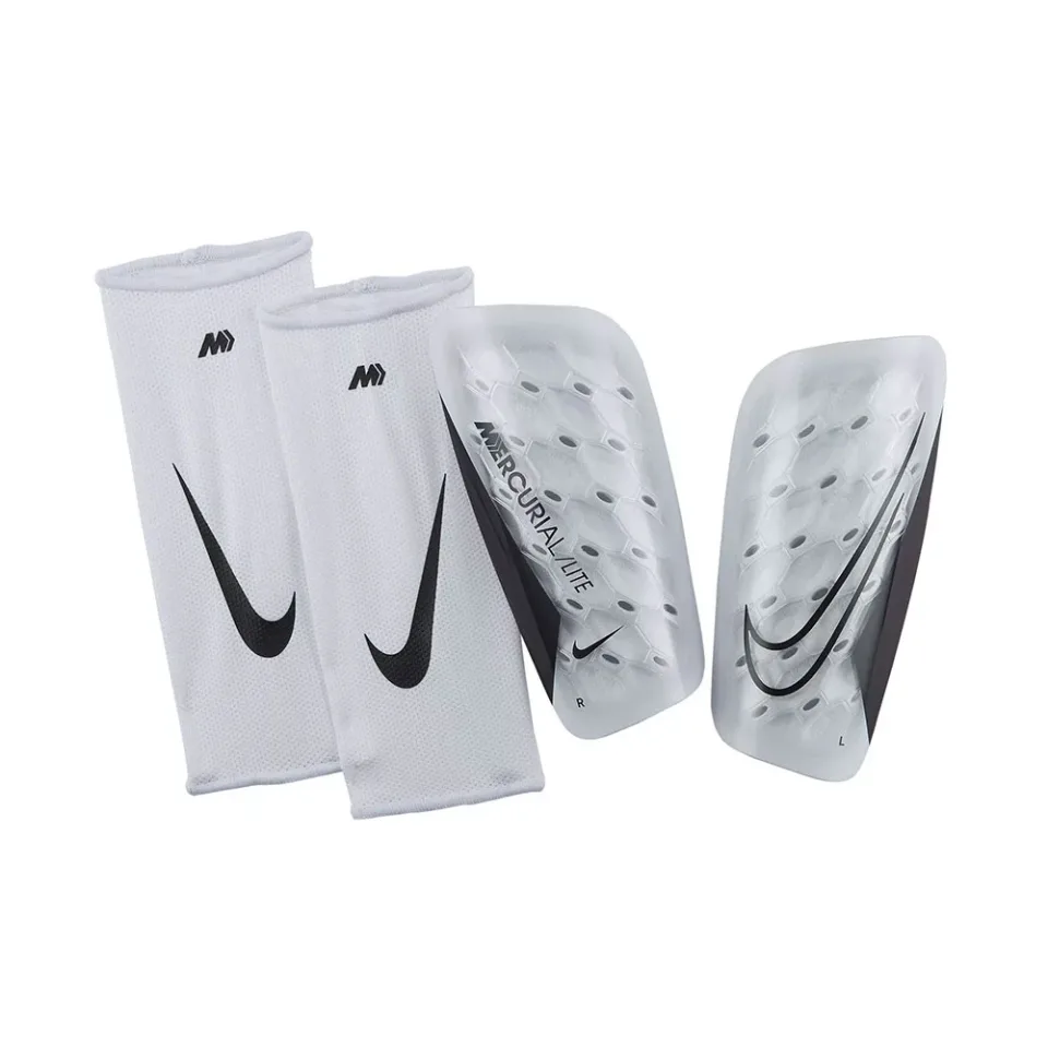 Apărători pentru tibie Nike Mercurial Lite, mărimea M, albe