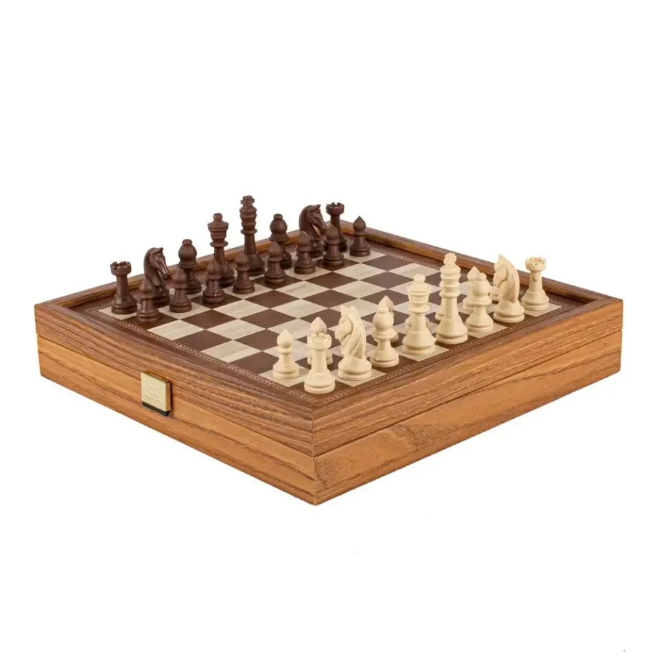 Set de șah și table Manopoulos Classic, 27 x 27 cm