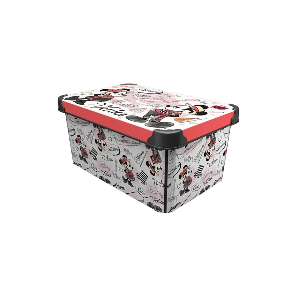 Cutie de depozitare Disney Venice, roșie, 5 L