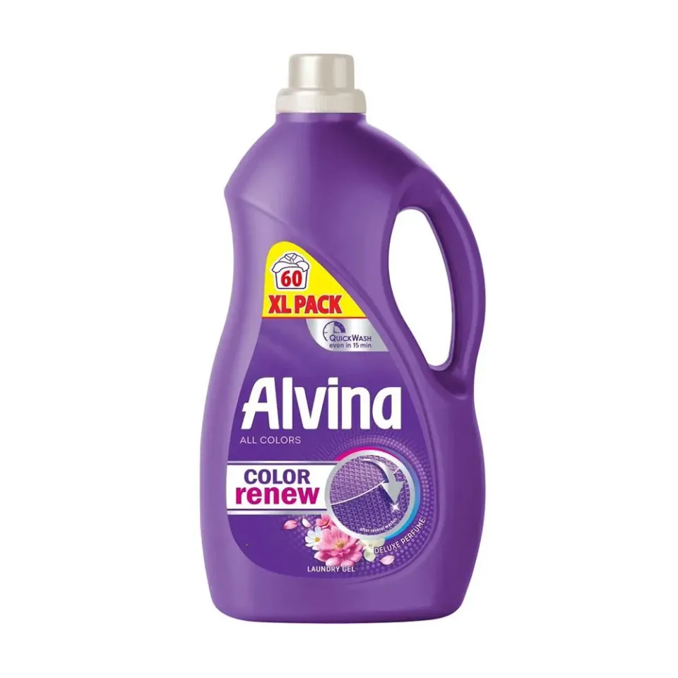 ALVINA REÎNNOIREA CULORILOR DETERGENT PARFUMAT PENTRU RUFE COLORATE 2.7L 60 SPĂLĂRI